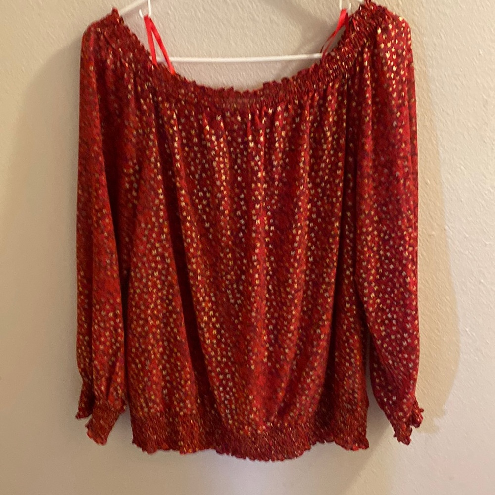 Cold shoulder fashion blouse
